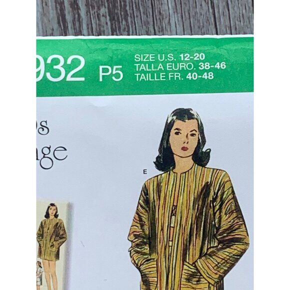 Simplicity Misses 1940's Bikini Top Skirt Coat Sewing Pattern sz 12-20 S8932 - u - Picture 4 of 10